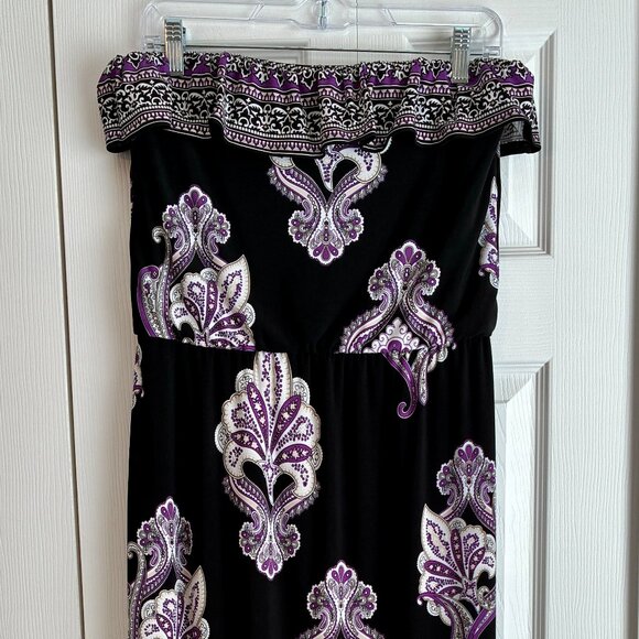 White House Black Market Dresses & Skirts - White House Black Market Paisley Bandeau Maxi Dress Women's Small